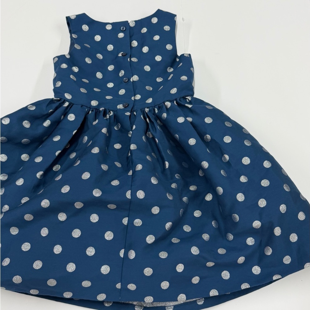 Gymboree Blue Dress with White Dots Size 5